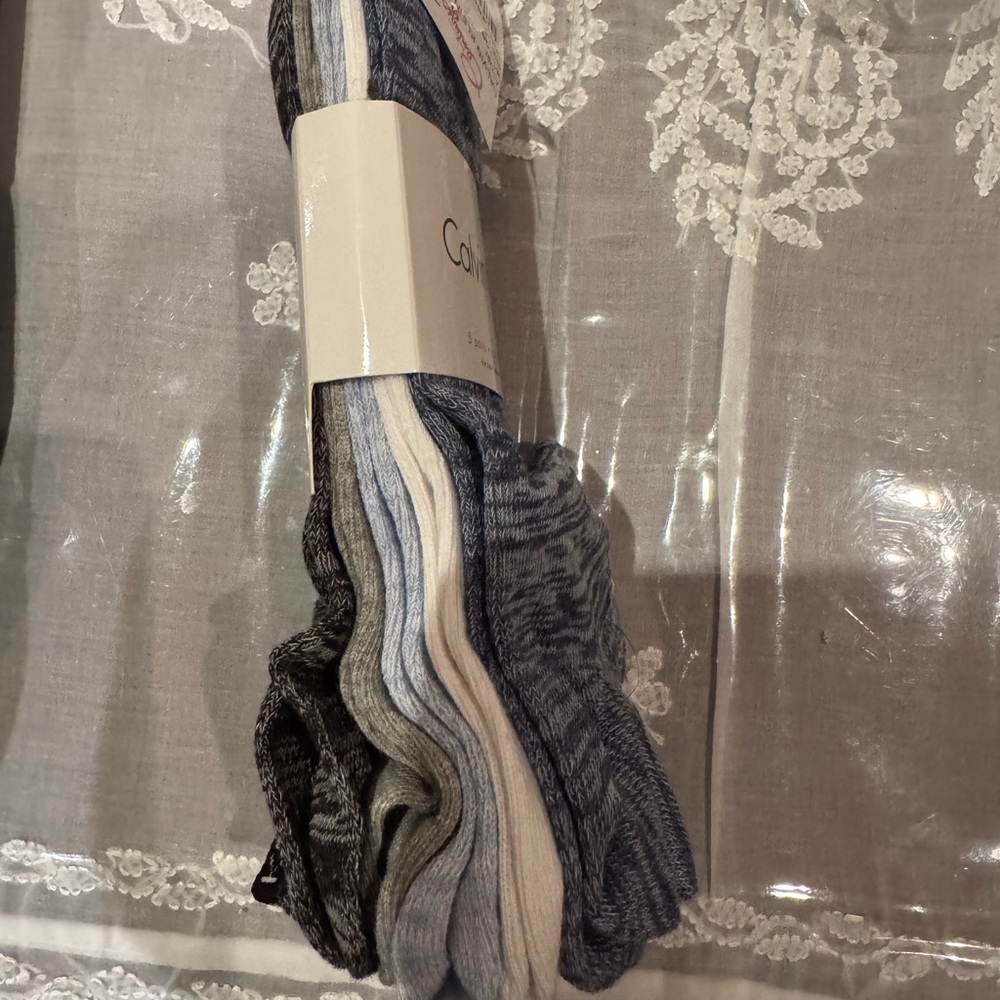 NWT FIVE PAIRS OF Calvin Klein WOMEN’S Socks - Picture 3 of 4